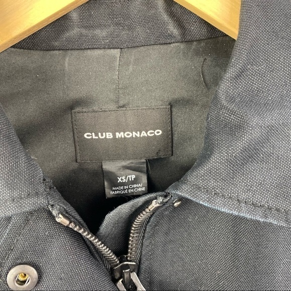 CLUB Monaco Utility jacket with leather sleeves size XS - Picture 3 of 6
